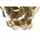 Lámpara techo Cubit metal dorado detalle geométrico
