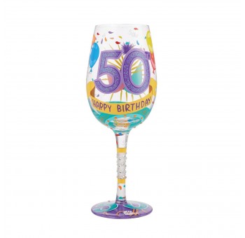 Copa vino Lolita 50 años cumpleaños