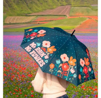 Paraguas adulto Sin lluvia no hay flores
