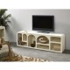 Mueble Tv Alcander madera crema