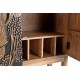 Mueble botellero Akicita madera tallada a mano 2 puertas
