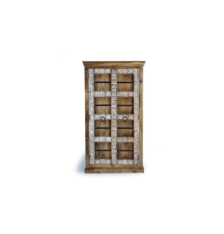 Armario indio Arnaq madera natural 2 puertas