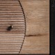Cómoda Dezba madera lacada negra 3 cajones