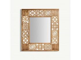 Espejo pared Hauzini madera natural
