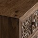 Cómoda Hauzini madera natural 5 cajones 1 puertas