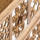Aparador Hauzini madera natural 4 cajones 1 puerta