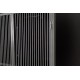 Armario Nanuq metal gris y madera negra 2 puertas