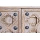 Aparador indio Ohiyesa madera detalles en latón 4 puertas 4 cajones