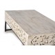 Mesa de centro Pipaluk madera tallada a mano