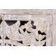 Armario alto Pipaluk madera tallada a mano 2 puertas