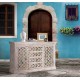 Aparador indio Ghandi azulejo multicolor 4 cajones 2 puertas