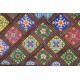 Baúl indio Agim madera envejecida azulejos