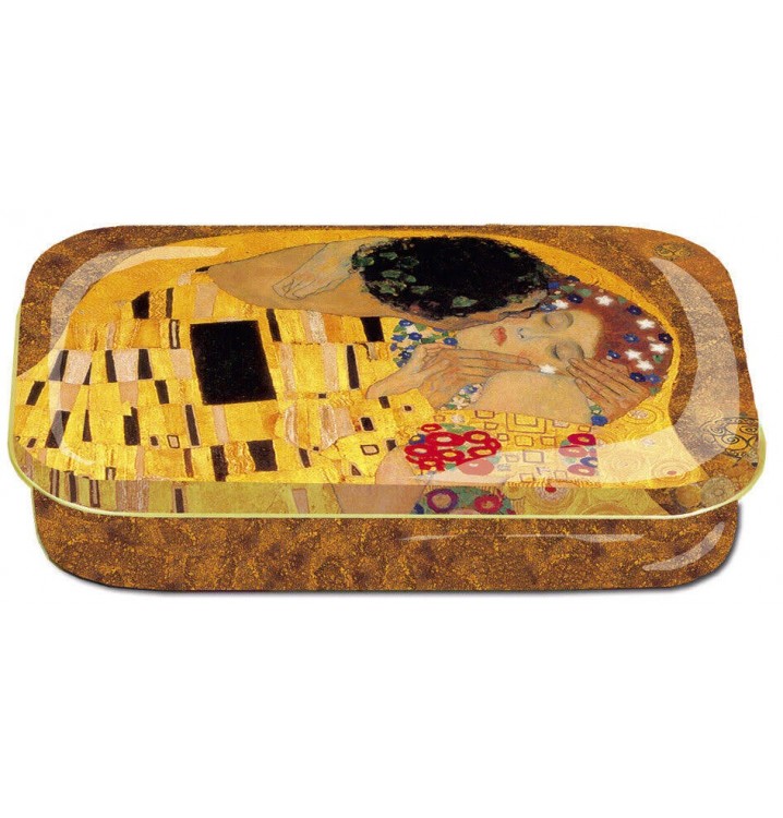 Caja pastillero metal Gustav Klimt El Beso