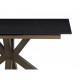Mesa comedor Sami extensible tablero cerámico negro