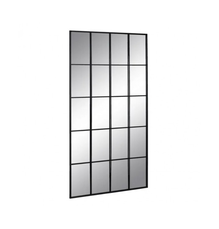 Espejo pared Ventana metal negro 80x145