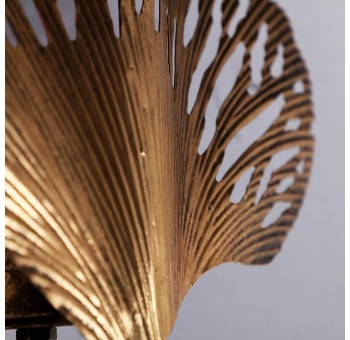 Lámpara aplique pared Meklit metal dorado