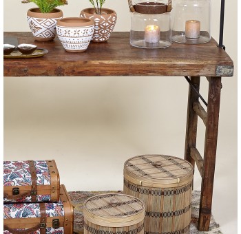Mesa de comedor Tariku madera reciclada