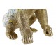 Figura Monkk resina gorila dorado multicolor