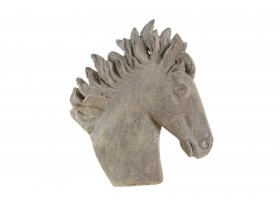 Figura Muns resina gris caballo