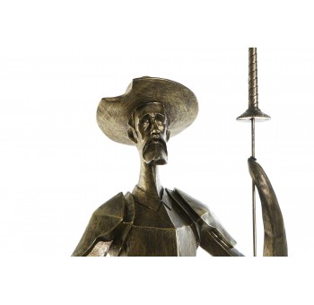 Figura Manchell resina Quijote cobrizo