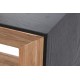 Mueble Tv Niketas madera reciclada natural y negra