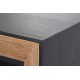 Mueble auxiliar Niketas madera reciclada natural y negra