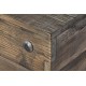 Mesa de centro caja madera con tachuelas
