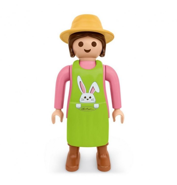 Figura Playmobil XXL Jardinera con delantal Conejo