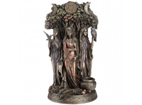 Figura escultura Diosa triple Celta resina bronce