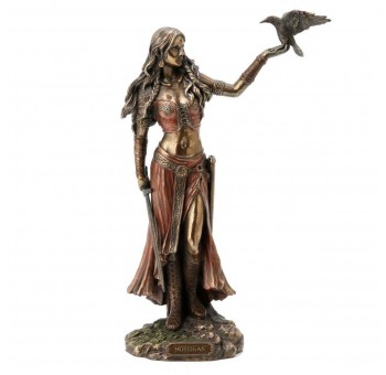 Figura escultura Morrigan Diosa Celta resina bronce