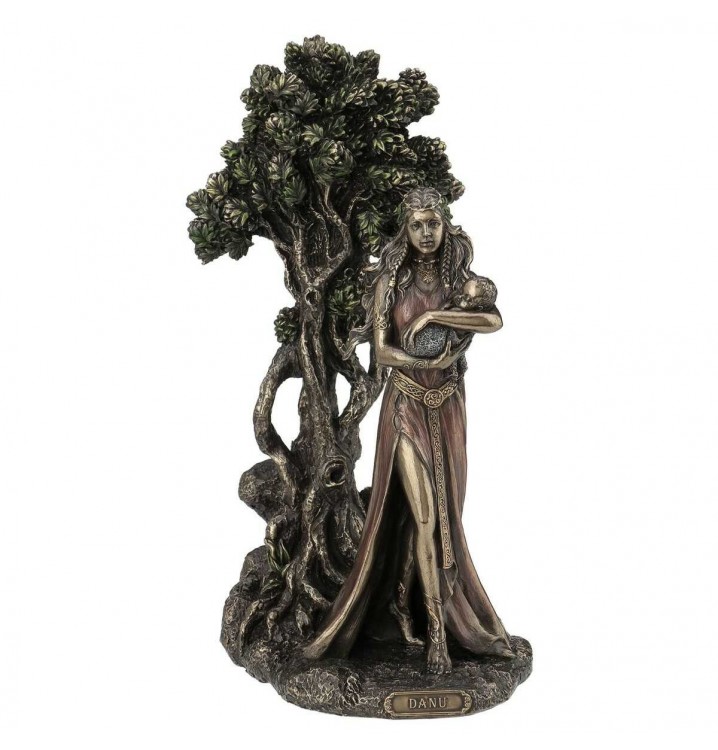 Figura escultura Danu Madre de la Tuatha resina bronce