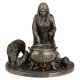 Figura escultura Ceridwen Diosa Celta Fertilidad e Inspiración resina bronce