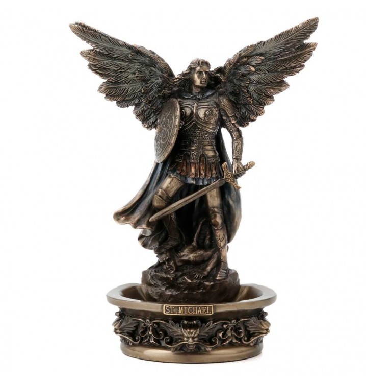Figura Arcangel Michael resina bronce