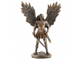 Figura San Miguel Espada y Vaina resina bronce