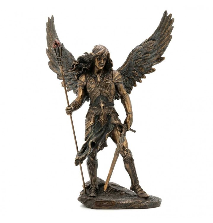 Figura Arcángel resina bronce