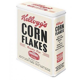 Caja metal cereales Kelloggs Corn Flakes