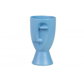Florero Ceramica Azul Nebulon 14x13x26 Cm