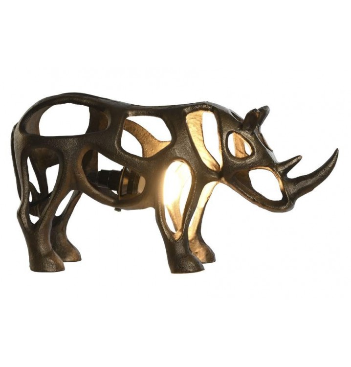 Lámpara de mesa Rhinoceros aluminio bronce