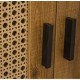 Armario zapatero Sotey madera dm 2 puertas marrón negro