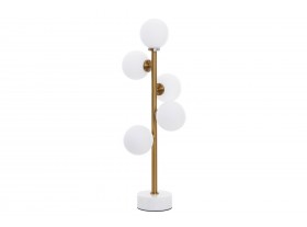 Lámpara de mesa Mallow metal dorado 5 globos