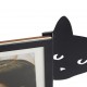 Portafotos Gato metal negro horizontal