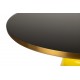 Mesa de centro Deneb cristal amarillo y negro