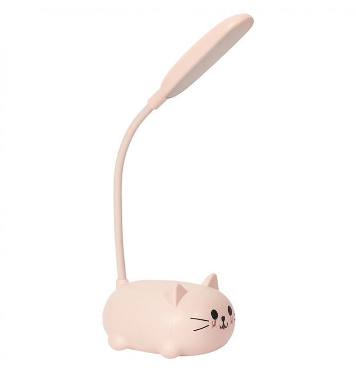 Lámpara Gato Led rosa