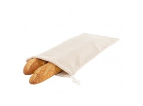Bolsa de pan rayas beige
