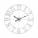 Reloj pared redondo Joliet metal blanco