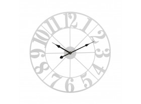 Reloj pared redondo Joliet metal blanco