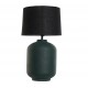 Lámpara de mesa Cooper verde y negra