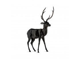 Figura decoración Ciervo negro A150