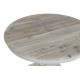 Mesa de centro redonda Danu madera reciclada blanco roto 80x80x50
