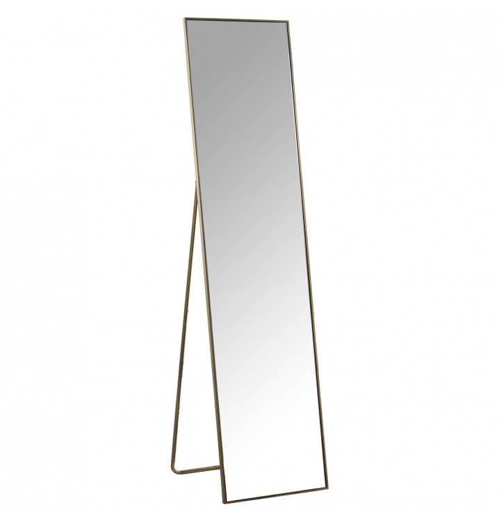 Espejo de pie vestidor metal dorado
